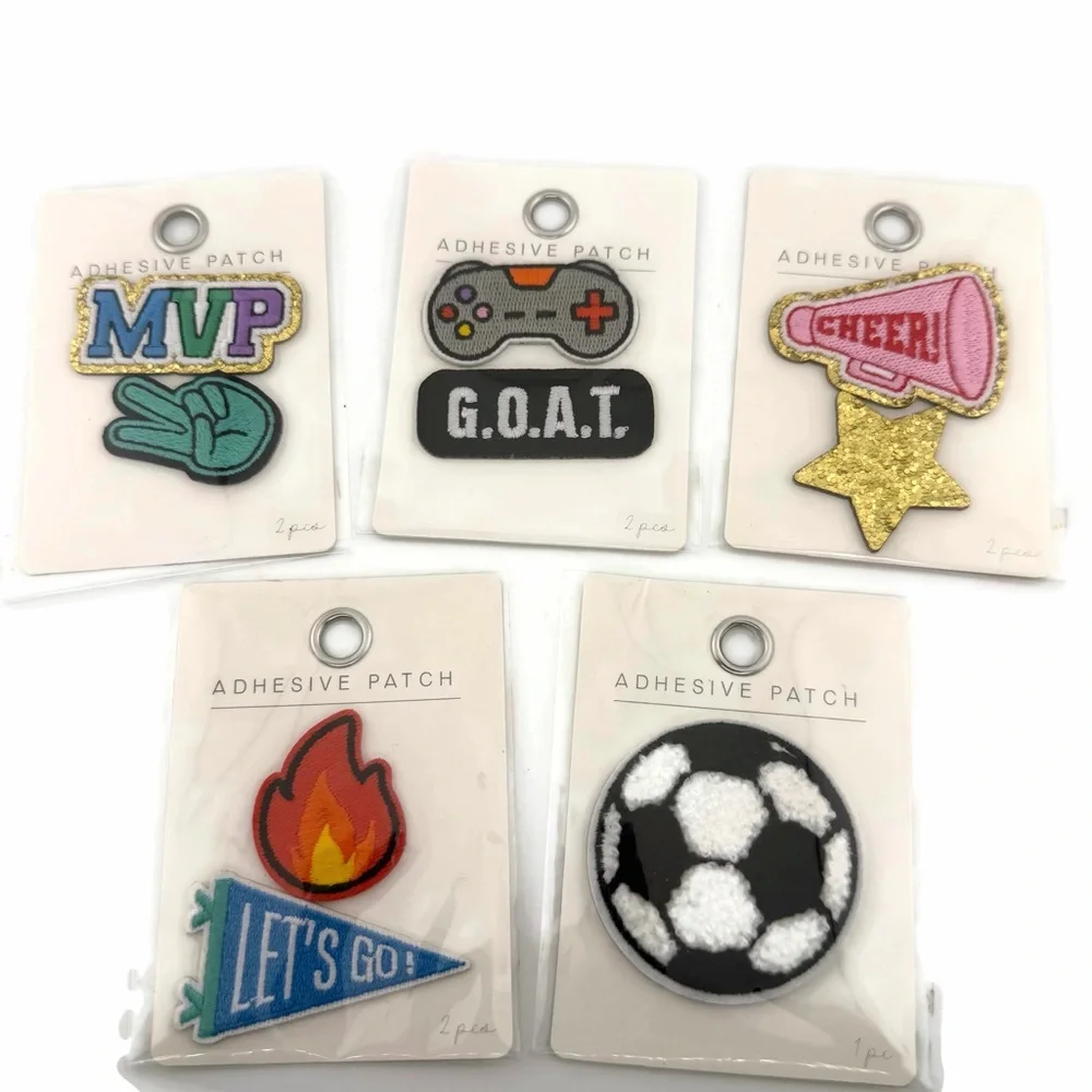 Sports Gaming Themed Patches - Lot of 5 Packs